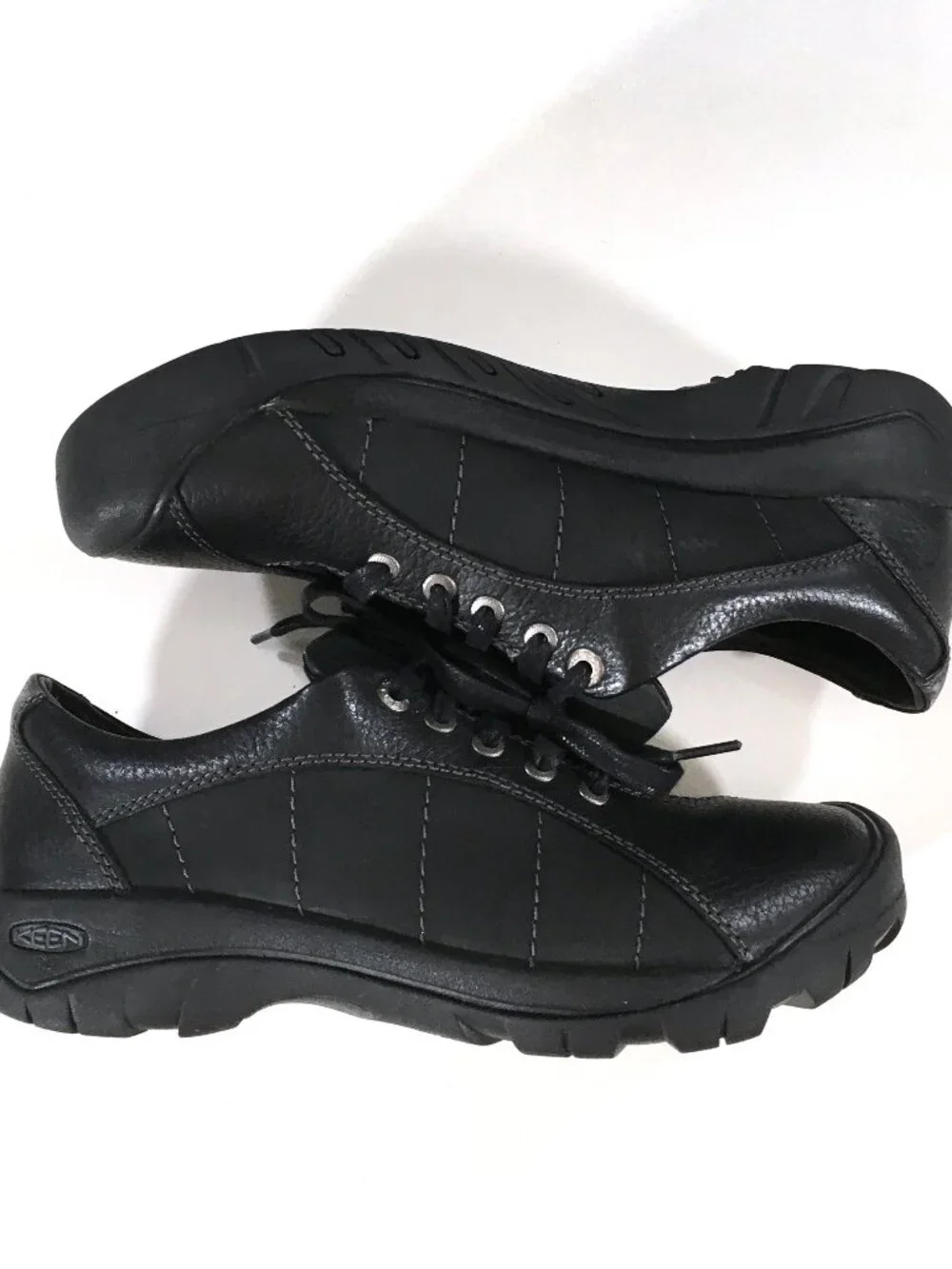 KEEN Presidio Lace Up Shoes Womens Size 10 Black Leather 1011400